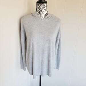 Chaser Waffle Knit Long Sleeve Hooded Top